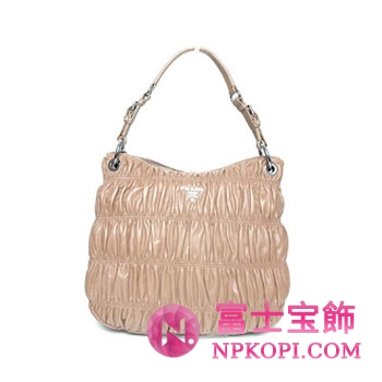 プラダ（PRADA）NAPPA GAUFRE`　レディースショルダーバッグ　ライトブラウン　BR4729-QRD-314 